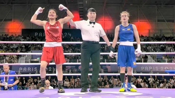 Fátima Herrera, boxeadora mexicana, avanza a octavos de final en París&nbsp;2024