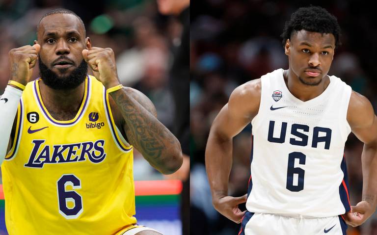 Bronny James, hijo de LeBron, debuta con los&nbsp;Lakers