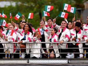 ¡Al grito de guerra! México aparece en Inauguración de los Juegos Olímpicos de París&nbsp;2024