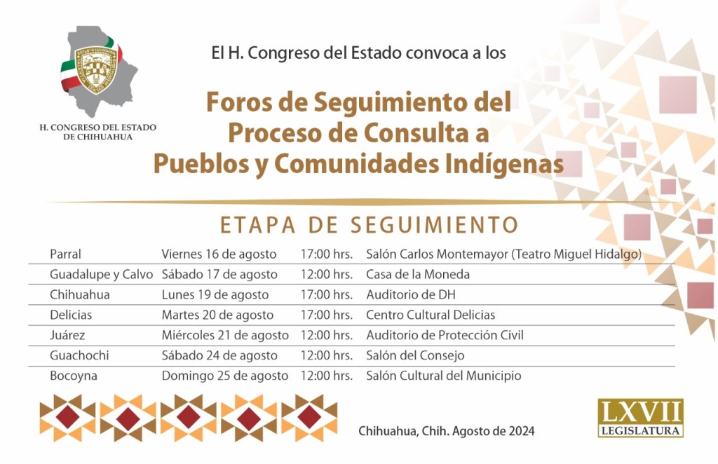 Arrancan este viernes Foros de Seguimiento de la Consulta a Pueblos y Comunidades&nbsp;Indígenas