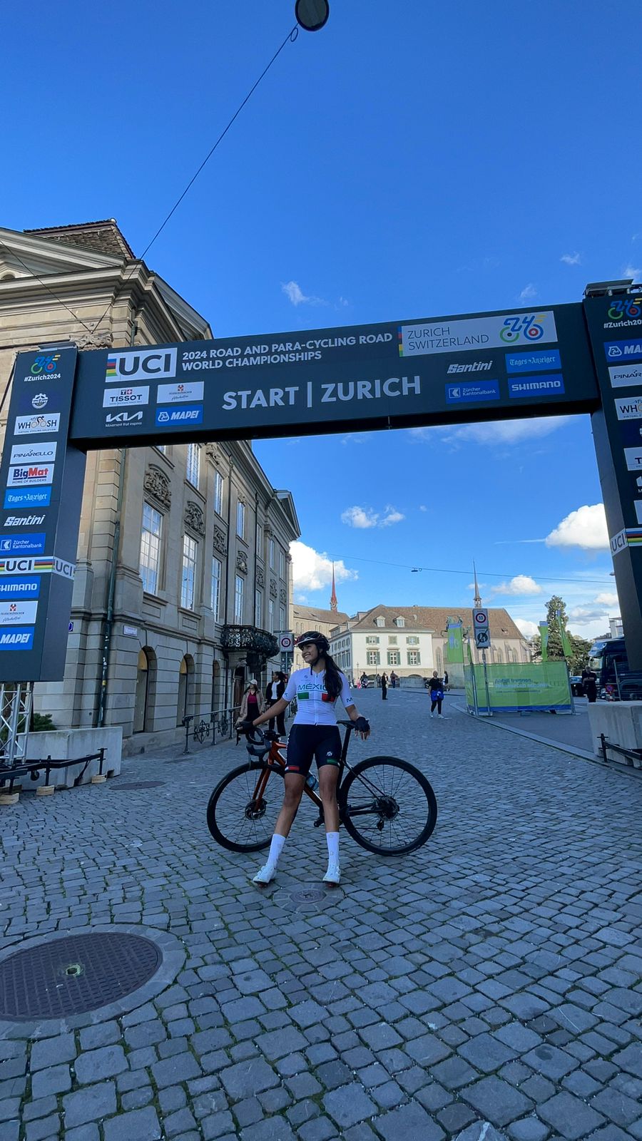 El viernes entra en acción Carolina Galaviz en el Mundial de Ciclismo Zúrich&nbsp;2024