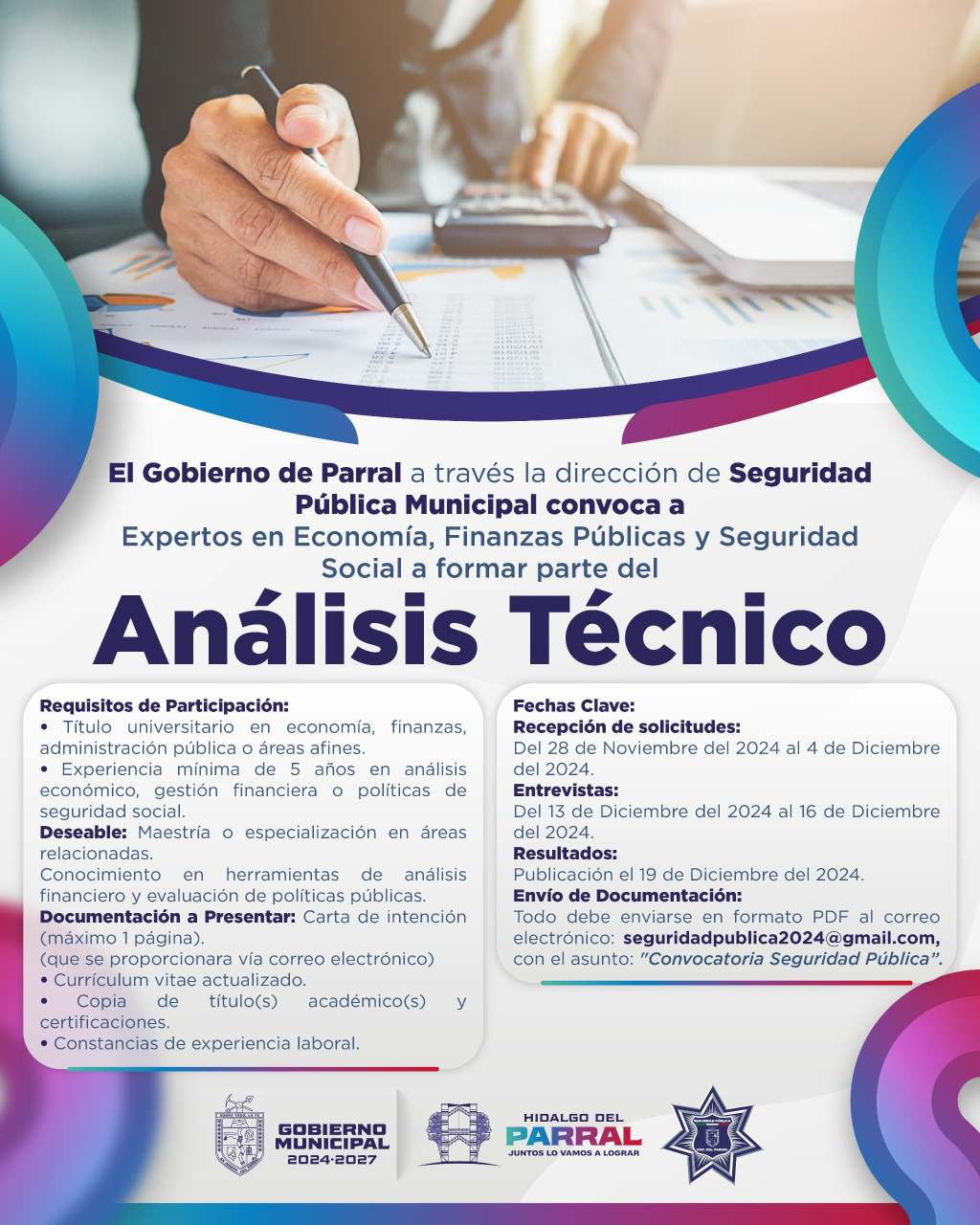 Abre Seguridad Pública convocatoria para formar parte del Análisis&nbsp;Técnico