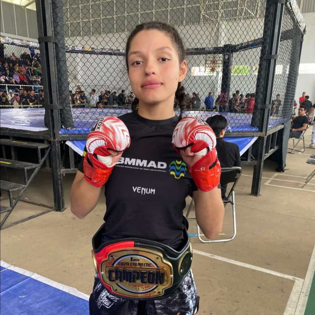 Wendy Rebeca Lara Barraza, es campeona mundial de Artes Marciales Mixtas en Abu&nbsp;Dubai