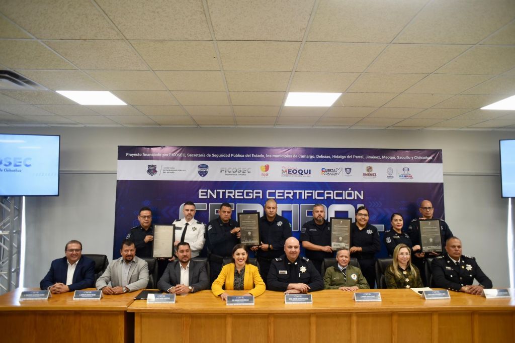 Recibe Seguridad Pública de Parral Certificación Policial&nbsp;Ciudadana