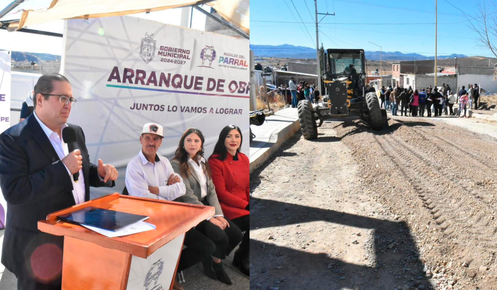 Inician obra de pavimentación en la colonia Parral Vive; inversión cercana a 2 mdp de&nbsp;pesos