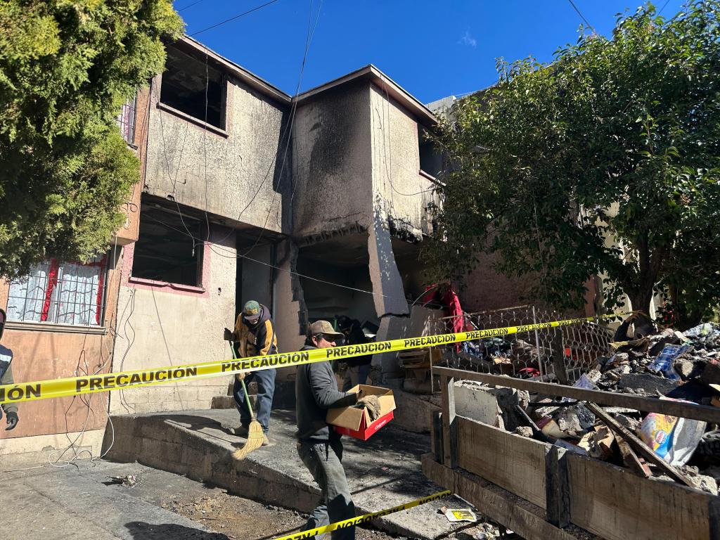 Municipio inicia apoyo de limpieza en finca afectada por&nbsp;explosión