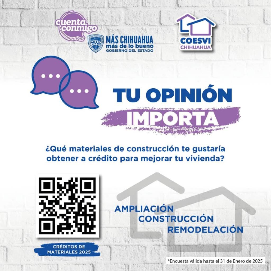 El Gobierno de Parral invita a la ciudadanía a participar en la encuesta para Créditos de Materiales&nbsp;2025