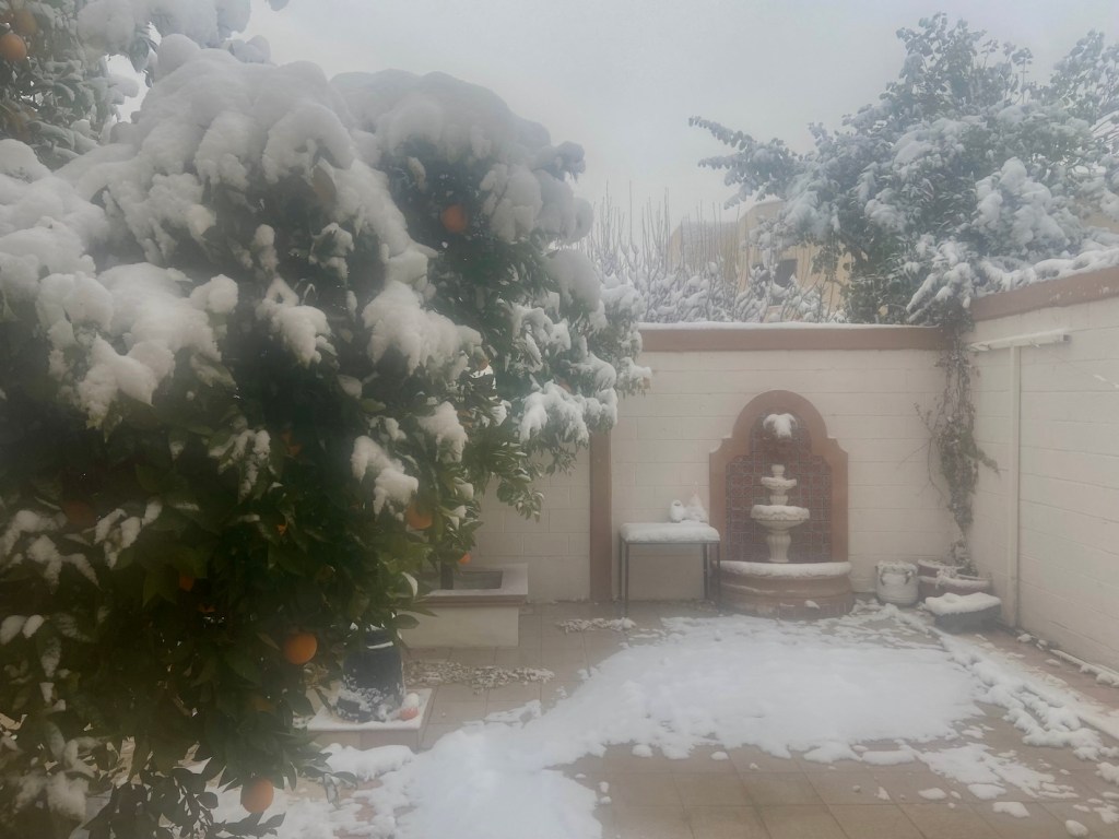 Sigue nevando en Chihuahua capital y ciudad Juárez; se prevén hasta -7 grados en la&nbsp;ciudad