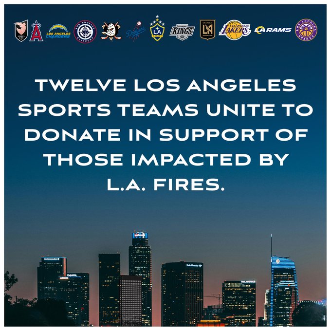 Dodgers, Angelinos entre 12 equipos que están ayudando tras incendios en&nbsp;L.A.