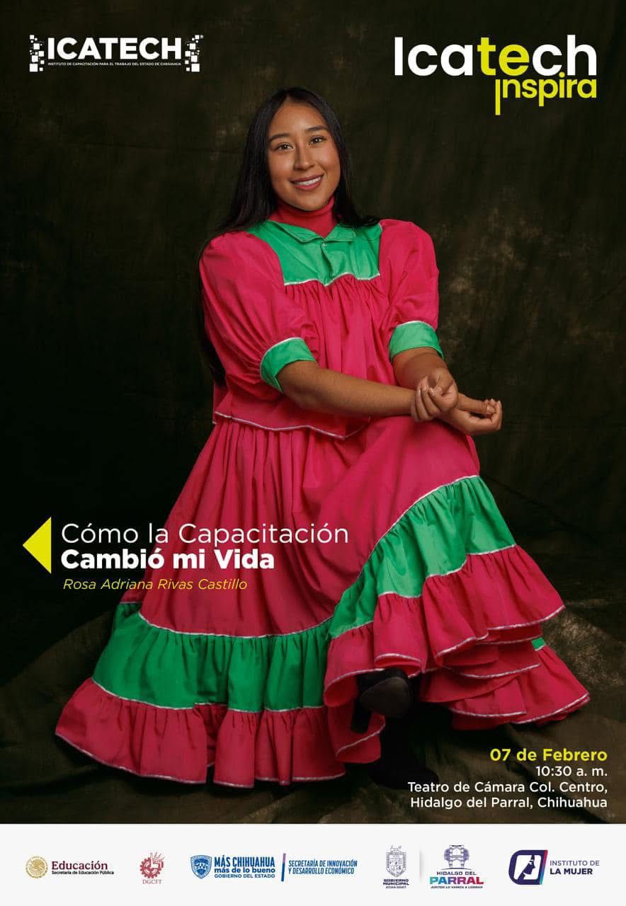 Invita el Gobierno de Parral a la conferencia: “Cómo la capacitación cambió mi&nbsp;vida”.