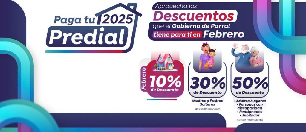 Descuento del 10% sobre el pago del Impuesto Predial durante el mes de&nbsp;febrero