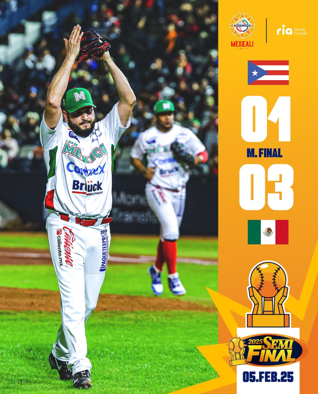 México derrota a Puerto Rico y avanza a la Final de la Serie del Caribe&nbsp;2025