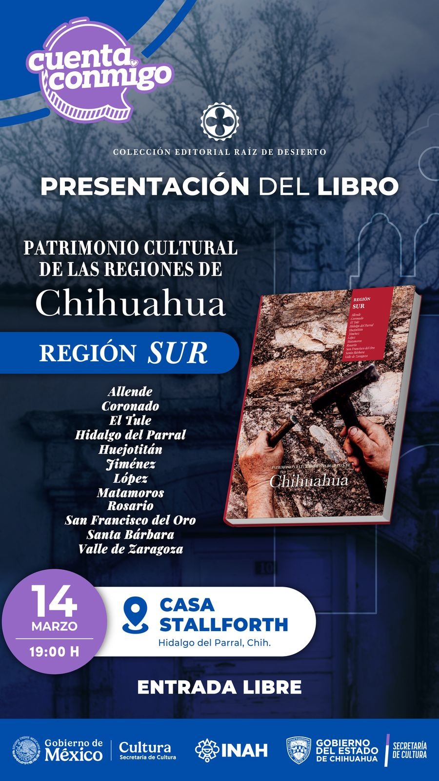 Presentará Cultura el cuarto tomo de la colección editorial “Raíz de&nbsp;Desierto”