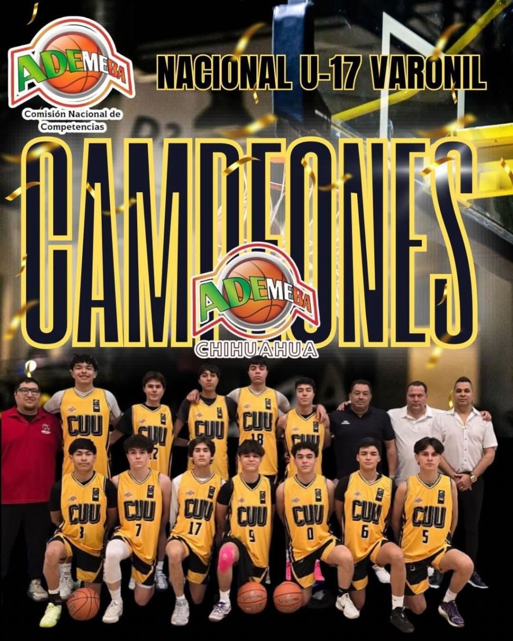 «¡Felicidades a Luis Eduardo Torres y al equipo de Chihuahua!&nbsp;🎉🏀