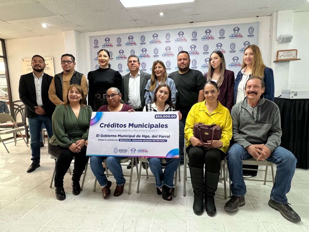 Realiza el Gobierno de Parral la entrega de la tercera entrega de los Créditos&nbsp;Municipales
