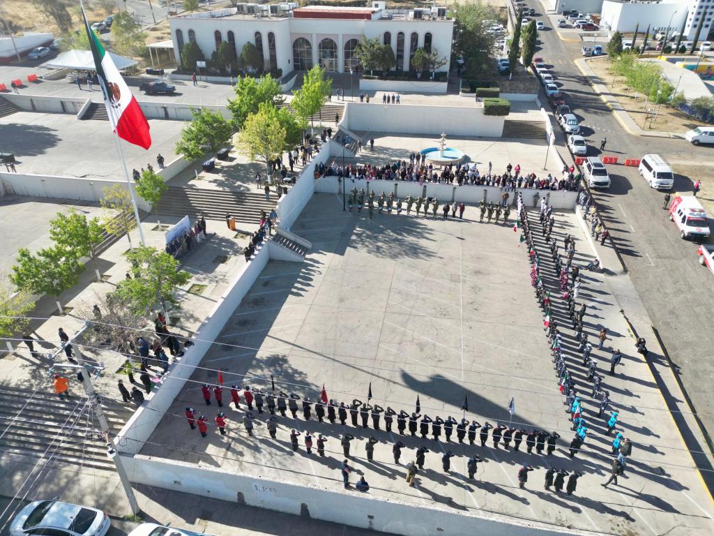 Alcalde encabeza el Concurso Regional de Escoltas de Bandera&nbsp;2025