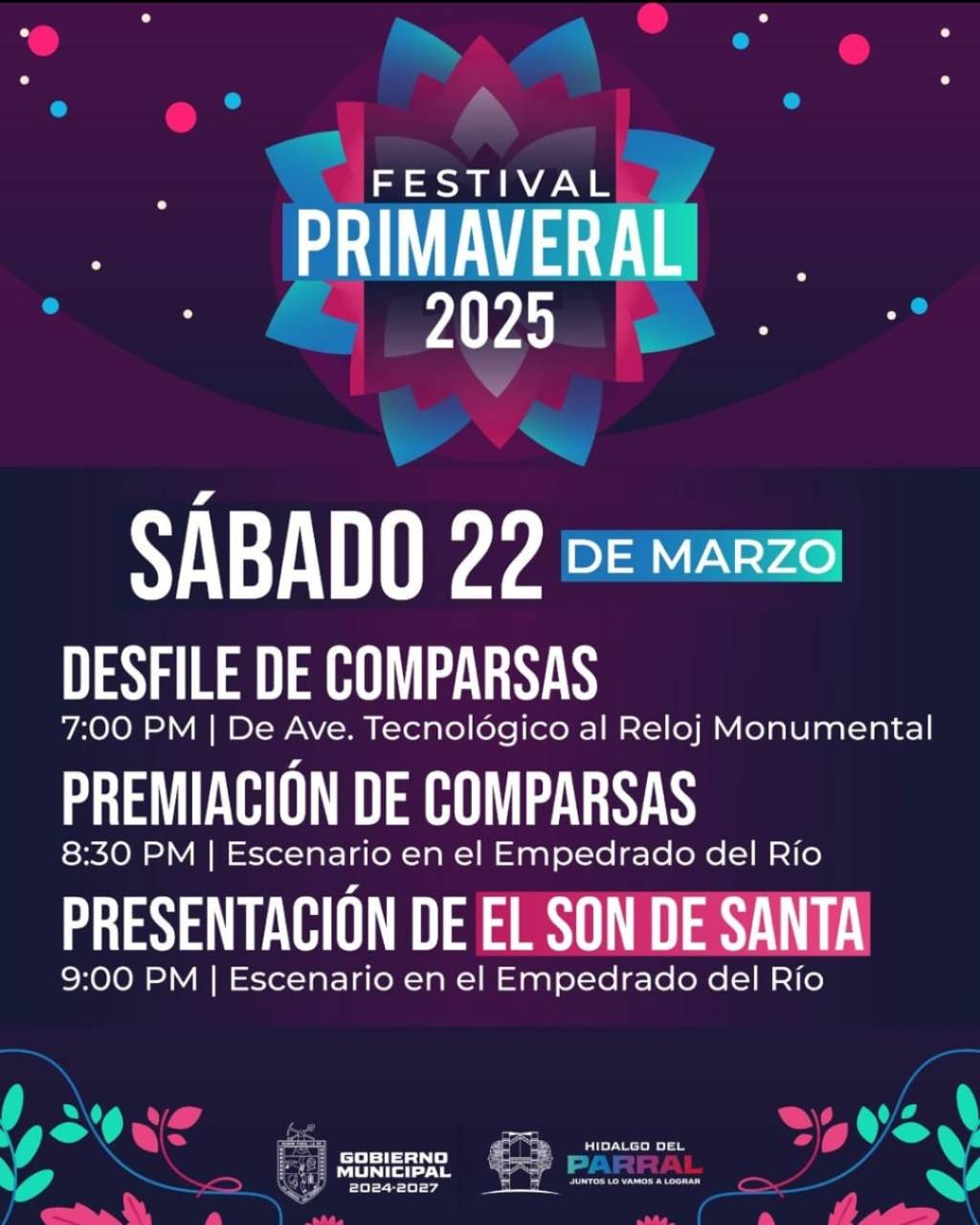 Continúa la Fiesta del Festival Primaveral 2025 este Sábado 22 de&nbsp;Marzo