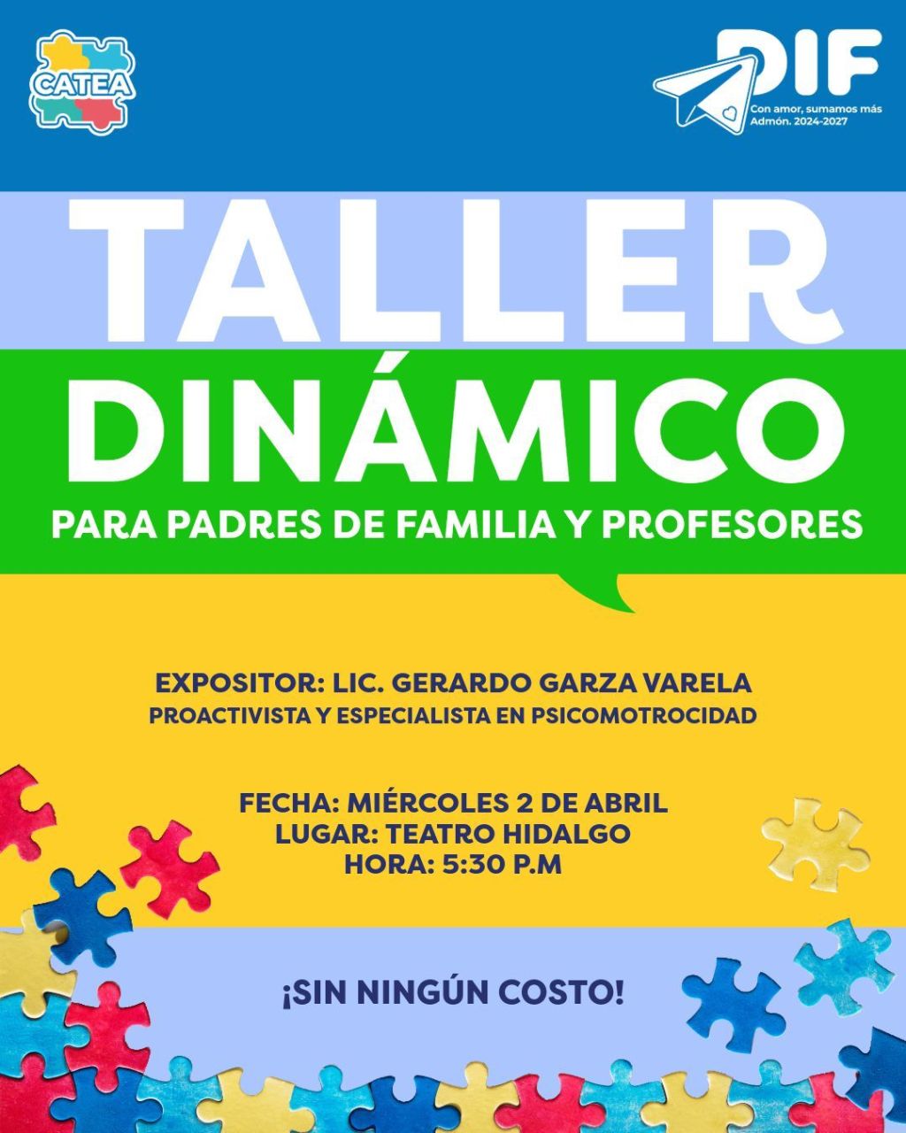 Anuncia DIF Municipal actividades del 1 al 2 de&nbsp;abril