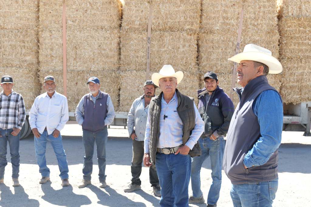 Entrega Diputado Arturo Zubía 300 pacas de rastrojo a productores ganaderos en&nbsp;Jiménez