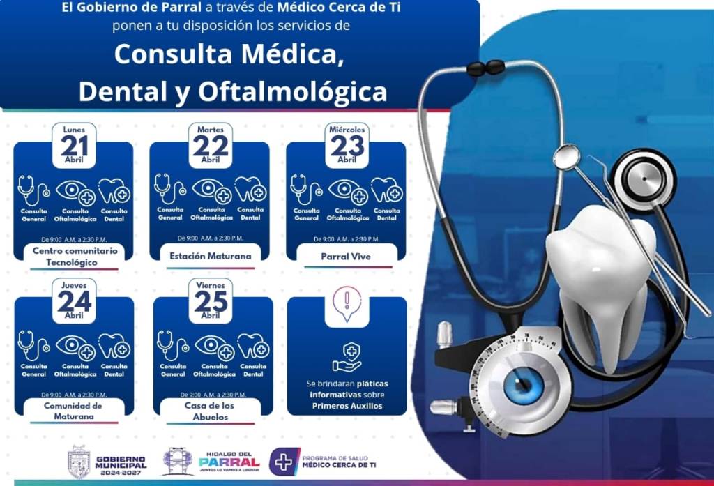 Continúa Programa “Médico Cerca de Ti” con Servicios Gratuitos en Diversos&nbsp;Sectores