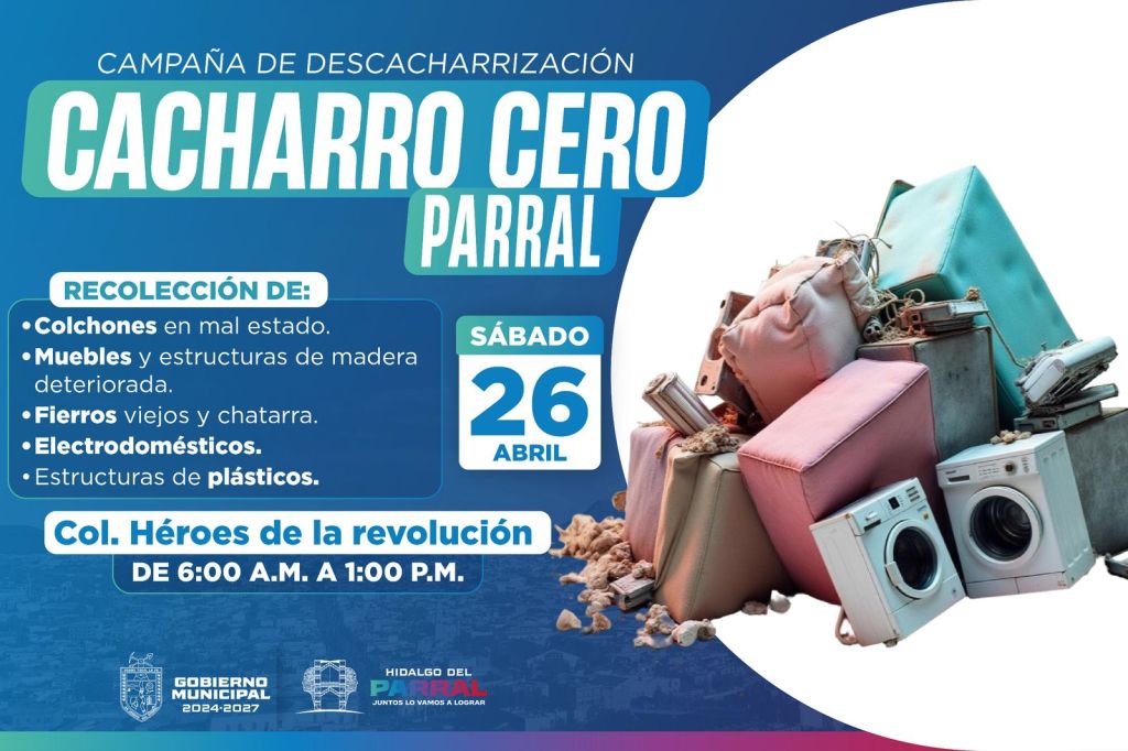 Campaña “Cero Cacharros” continúa en la Col. Héroes de la&nbsp;Revolución