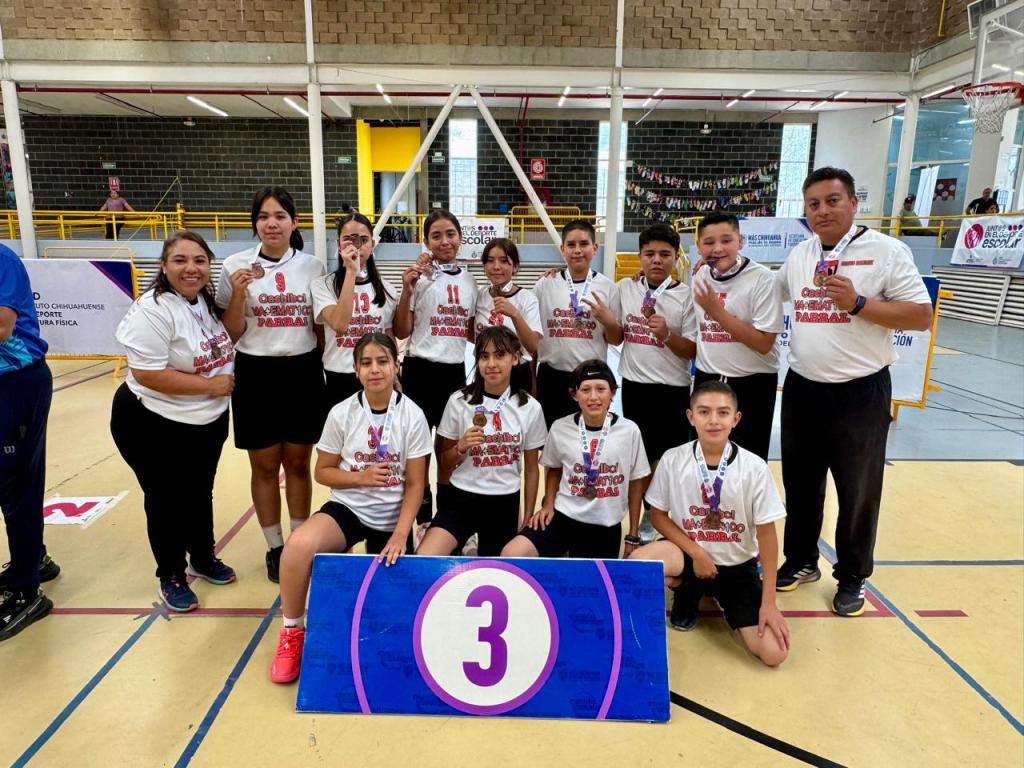 Región Sur, tercer lugar del cachibol matemático en los Juegos Estatales Escolares de Educación&nbsp;Básica