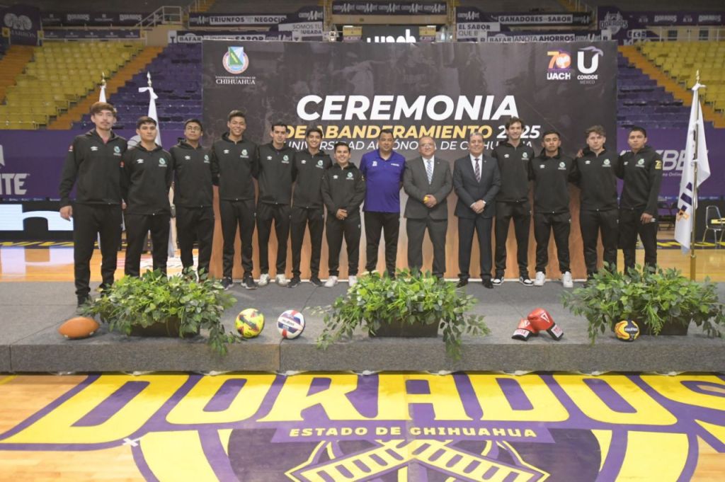 La UACH abandera la delegación de 331 atletas rumbo a la Universiada Nacional&nbsp;2025.