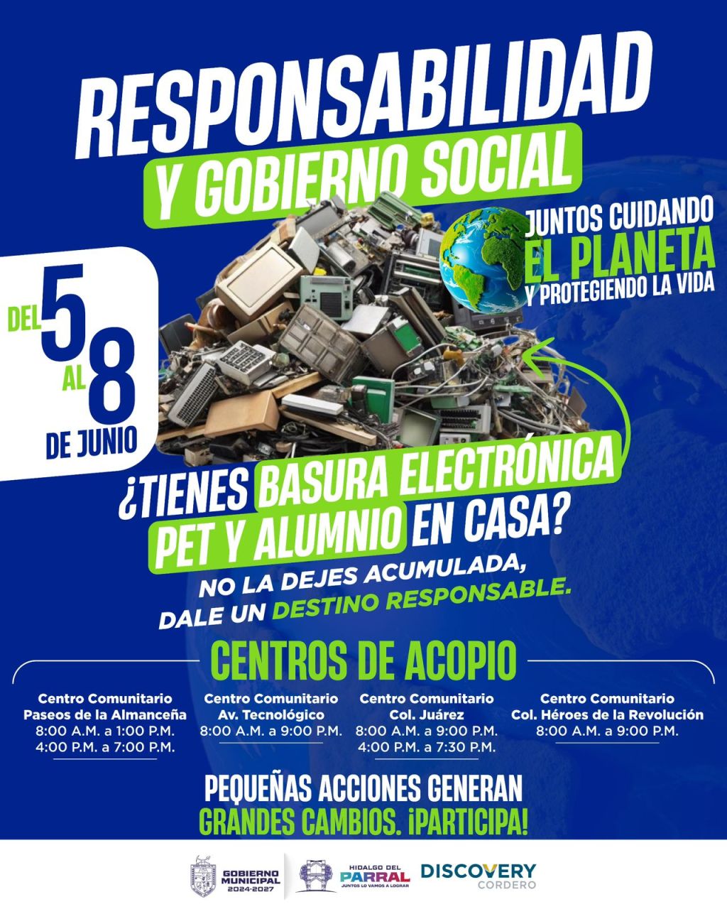 Gobierno de Parral y Minera Titán ponen en marcha la campaña “Juntos Cuidando el Planeta y Protegiendo la&nbsp;Vida”