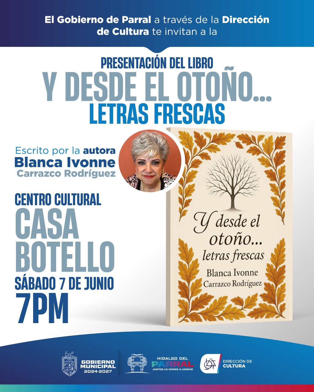 📚✨ ¡No te pierdas la presentación del libro Y desde el otoño… letras frescas!&nbsp;🍂📝