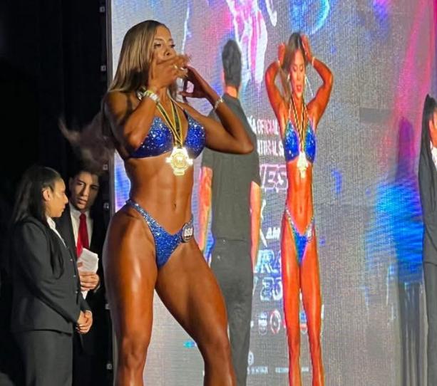 Dayana Delgado, campeona nacional de fisicoculturismo natural en el Fitnessmania Natural Show&nbsp;2025