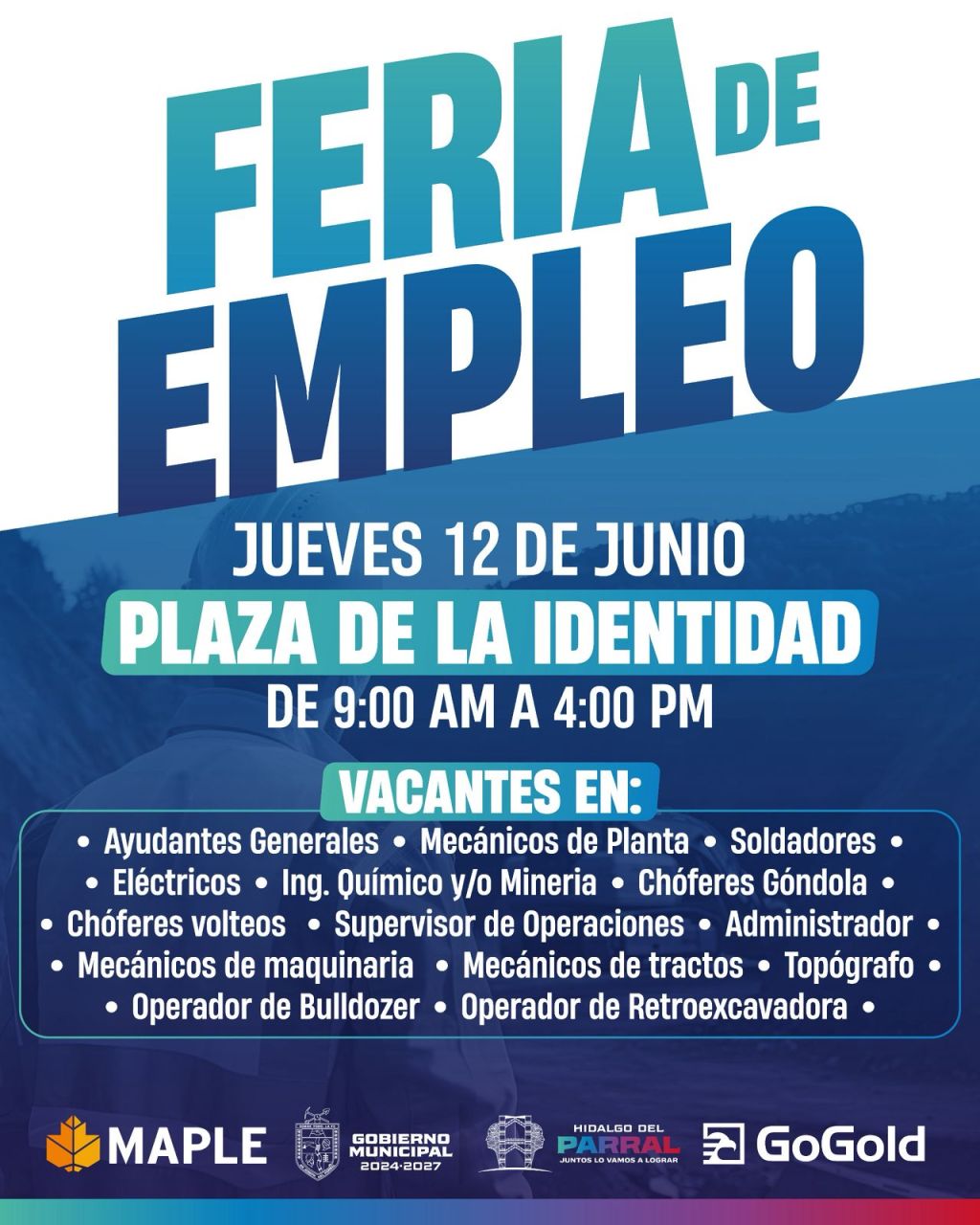 Gobierno de Parral invita a la Feria de Empleo en colaboración con Maple y&nbsp;Coanzamex