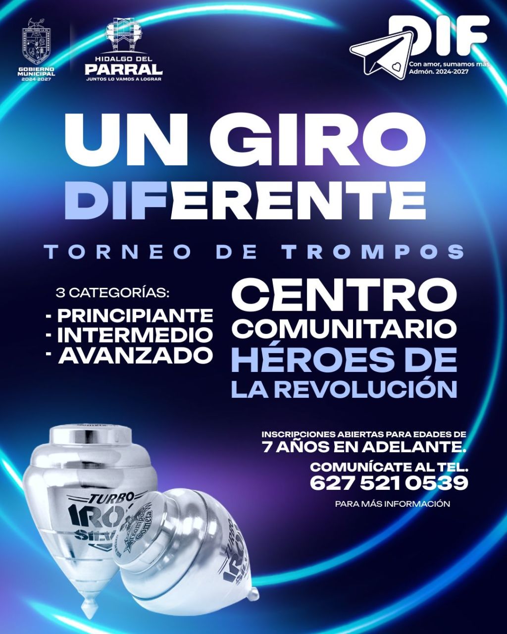 Convocan al Torneo de Trompos “Un Giro DIFerente” en el Centro Comunitario Héroes de la&nbsp;Revolución