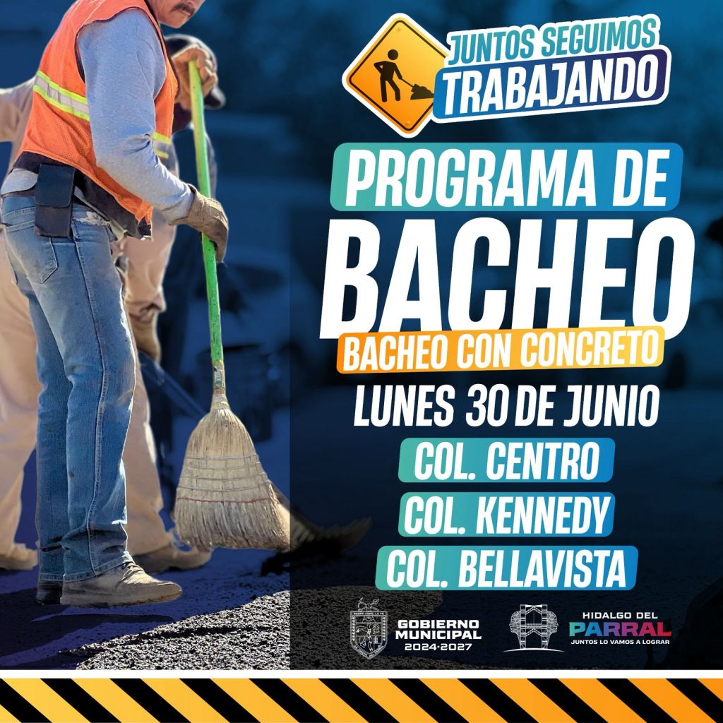 Continúa Programa de Bacheo con Concreto en Colonias de Parral: “Juntos seguimos&nbsp;trabajando”