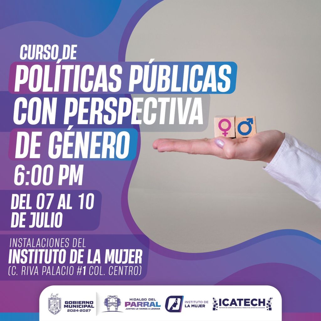 Impulsa Gobierno de Parral curso sobre Políticas Públicas con Perspectiva de&nbsp;Género