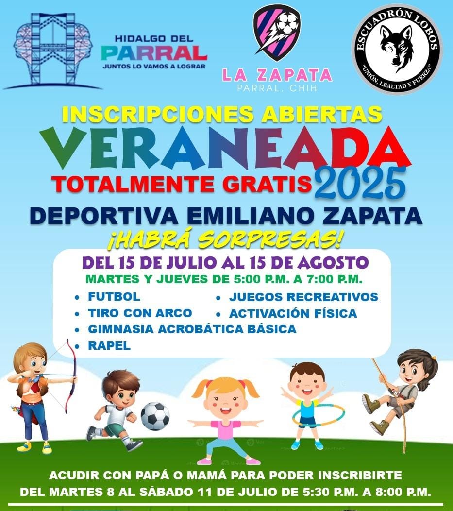 Veraneada 2025 de la Escuela de Futbol Emiliano Zapata y Escuadrón&nbsp;Lobos