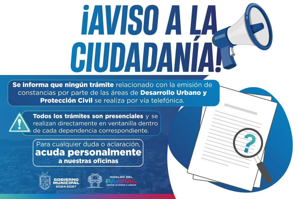 Reitera Gobierno de Parral que ningún trámite municipal se realiza por&nbsp;teléfono