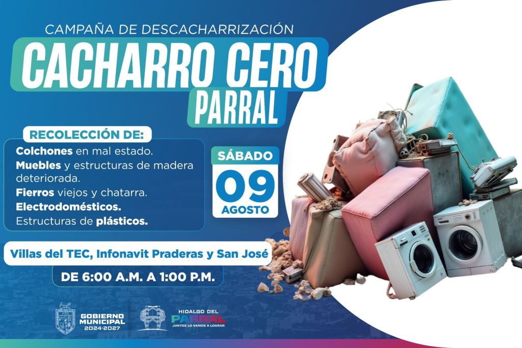 Refuerza Gobierno Municipal acciones de descacharrización para mejorar la imagen urbana de&nbsp;Parral