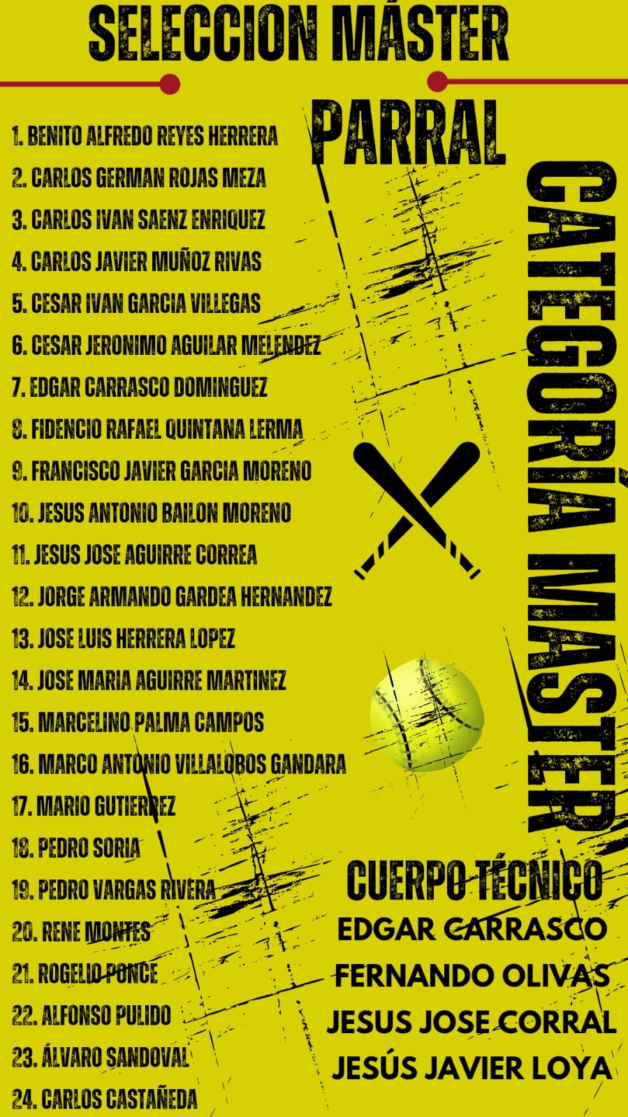 Mineros de Parral, presentes en el estatal de beisbol de veteranos de 40 años y&nbsp;más