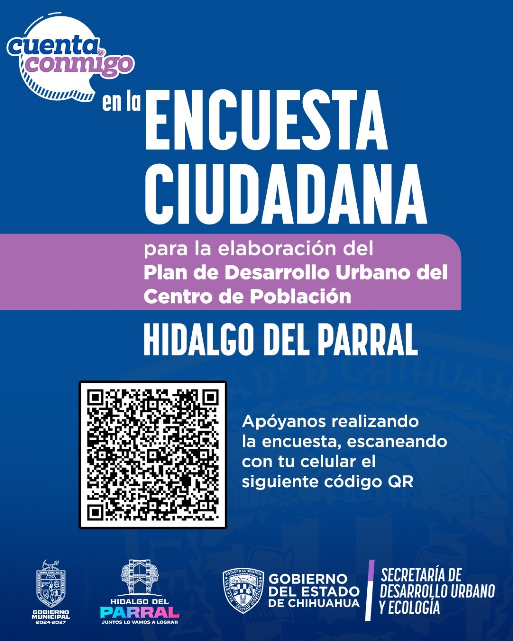Invitan a ciudadanos a participar en la encuesta del Plan de Desarrollo Urbano de&nbsp;Parral
