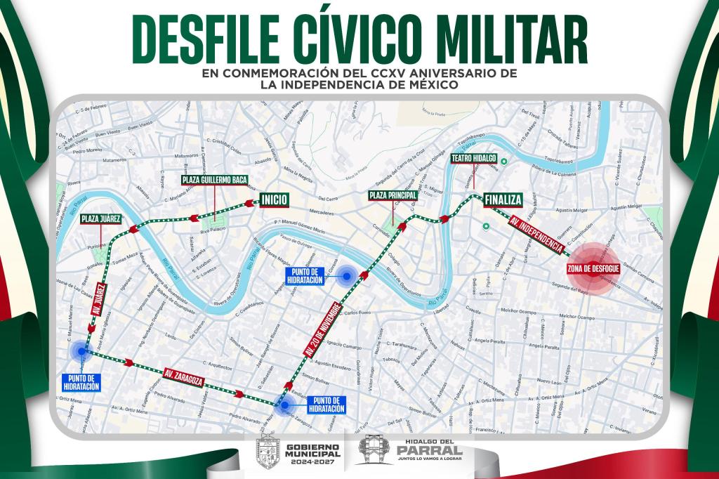 Gobierno de Parral invita a celebrar el gran desfile del 16 de&nbsp;septiembre