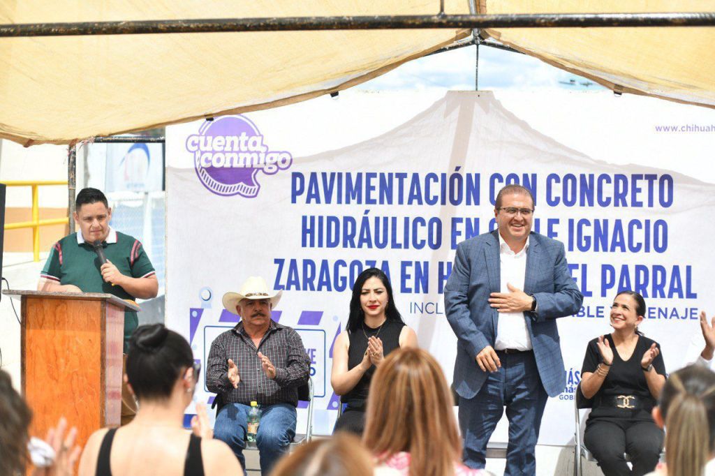 Inicia Alcalde Salvador Calderón trabajos de pavimentación en la calle Ignacio&nbsp;Zaragoza