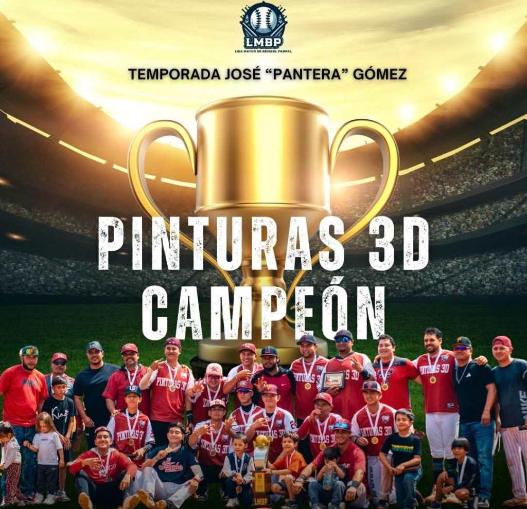 Pinturas 3D, flamante campeón de la Liga Mayor de Beisbol&nbsp;2025