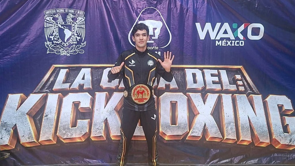 Estudiante de la FCAyF-UACH se corona campeón nacional de kickboxing por sexto año&nbsp;consecutivo.